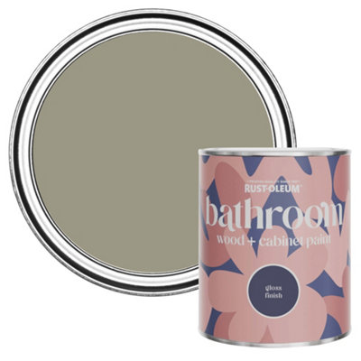 B&Q -  Grounded Gloss Bathroom Wood & Cabinet Paint 750Ml