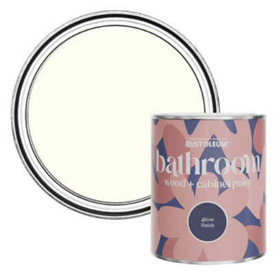 B&Q -  Porcelain Gloss Bathroom Wood & Cabinet Paint 750Ml