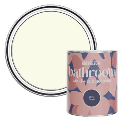 Rust-Oleum Shortbread Gloss Bathroom Wood & Cabinet Paint 750Ml from B&Q