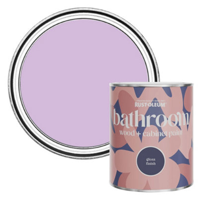 Rust-Oleum Violet Macaroon Gloss Bathroom Wood & Cabinet Paint 750Ml from B&Q