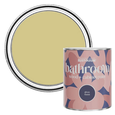 Rust-Oleum Wasabi Gloss Bathroom Wood & Cabinet Paint 750Ml from B&Q