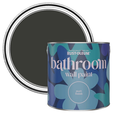 B&Q -  Dark Magic Matt Bathroom Wall & Ceiling Paint 2.5L