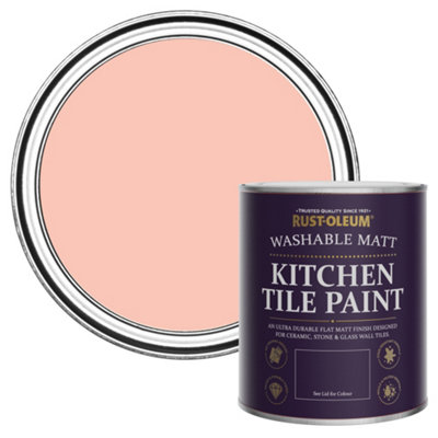 Rust-Oleum Happy As A Clam Matt Kitchen Tile Paint 750Ml from B&Q