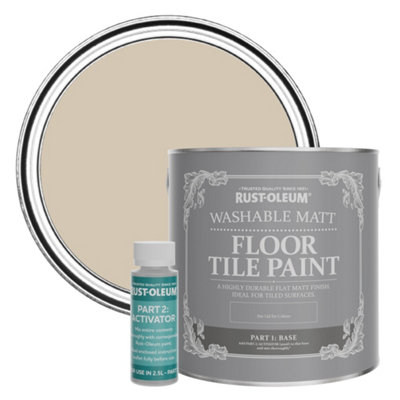 Rust-Oleum Butterscotch Washable Matt Floor Tile Paint 2.5L from B&Q