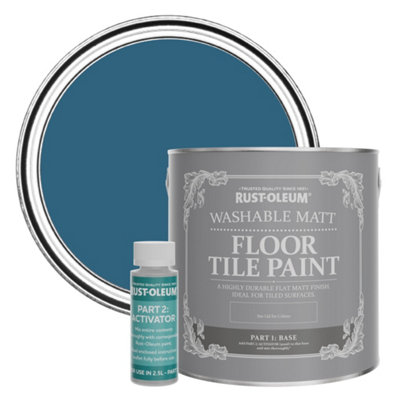 B&Q -  Cobalt Washable Matt Floor Tile Paint 2.5L
