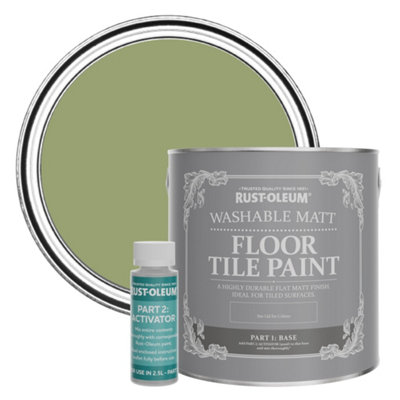 Rust-Oleum Familiar Ground Washable Matt Floor Tile Paint 2.5L from B&Q