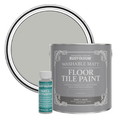 B&Q -  Flint Washable Matt Floor Tile Paint 2.5L