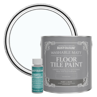 Rust-Oleum Icecap Washable Matt Floor Tile Paint 2.5L from B&Q