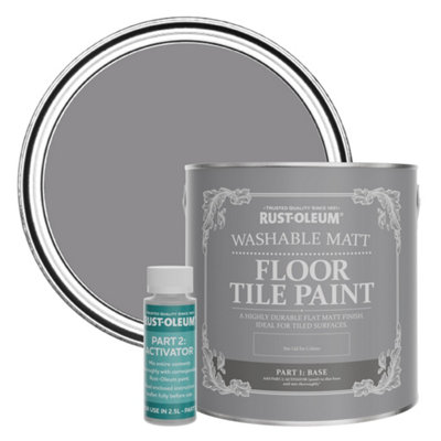 B&Q -  Iris Washable Matt Floor Tile Paint 2.5L