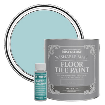 Rust-Oleum Little Cyclades Washable Matt Floor Tile Paint 2.5L from B&Q