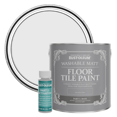 Rust-Oleum Monaco Mist Washable Matt Floor Tile Paint 2.5L from B&Q
