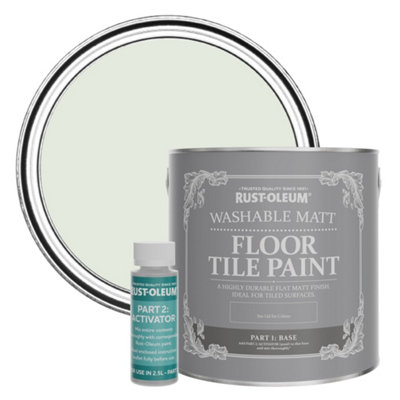 B&Q -  Sage Mist Washable Matt Floor Tile Paint 2.5L