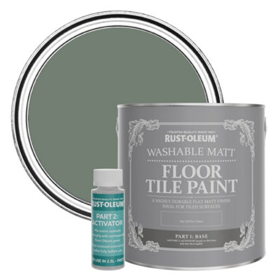 Rust-Oleum Serenity Washable Matt Floor Tile Paint 2.5L from B&Q