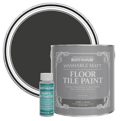 B&Q -  Dark Magic Washable Matt Floor Tile Paint 2.5L