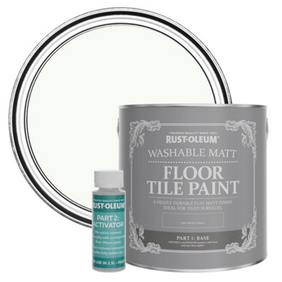 Rust-Oleum Still Washable Matt Floor Tile Paint 2.5L from B&Q