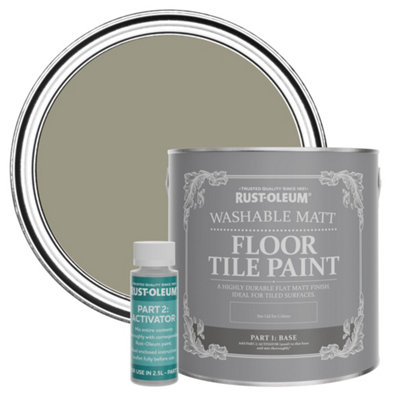 B&Q -  Grounded Washable Matt Floor Tile Paint 2.5L