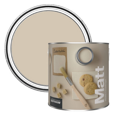 Rust-Oleum Washable Matt Wall PaintButterscotch 2.5L from B&Q