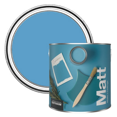 Rust-Oleum Washable Matt Wall PaintCerulean 2.5L from B&Q
