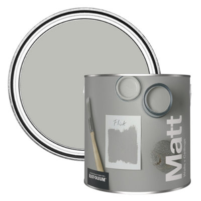 Rust-Oleum Washable Matt Wall PaintFlint 2.5L from B&Q