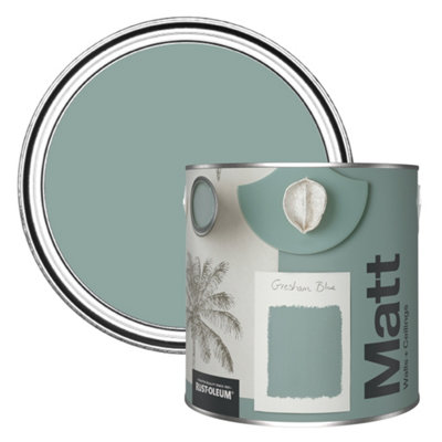 Rust-Oleum Washable Matt Wall PaintGresham Blue 2.5L from B&Q