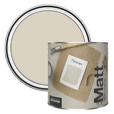 Rust-Oleum Washable Matt Wall PaintHessian 2.5L from B&Q