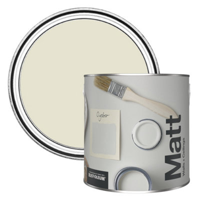 Rust-Oleum Washable Matt Wall PaintOyster 2.5L from B&Q