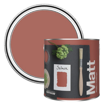 Rust-Oleum Washable Matt Wall PaintSalmon 2.5L from B&Q