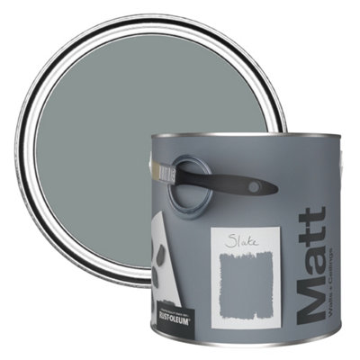Rust-Oleum Washable Matt Wall PaintSlate 2.5L from B&Q
