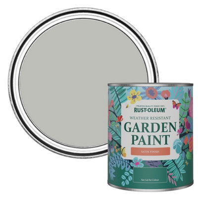 B&Q -  Flint Satin Garden Paint 750Ml
