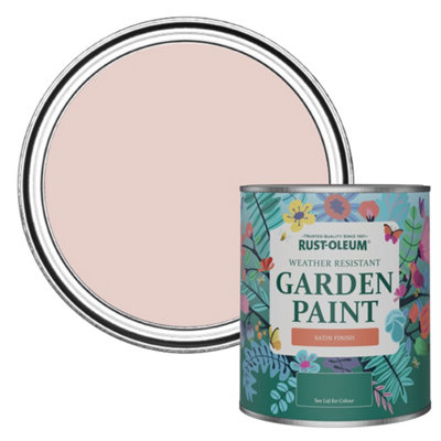 B&Q -  Pink Champagne Satin Garden Paint 750Ml