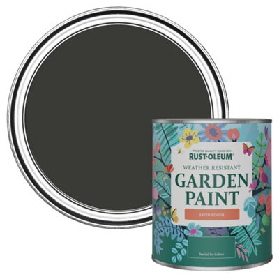 B&Q -  Dark Magic Satin Garden Paint 750Ml