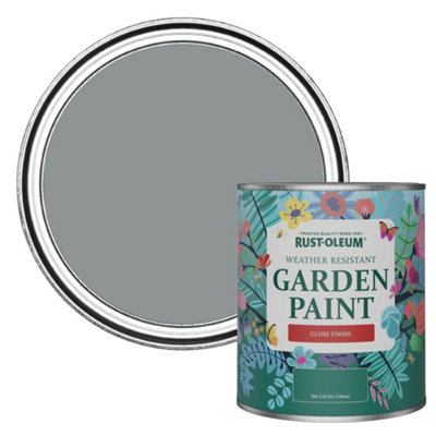 Rust-Oleum Mid-Anthracite Gloss Garden Paint 750Ml from B&Q