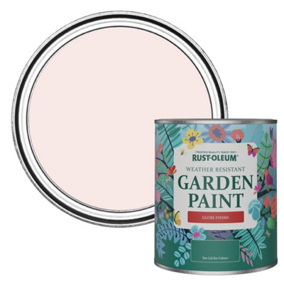 B&Q -  China Rose Gloss Garden Paint 750Ml
