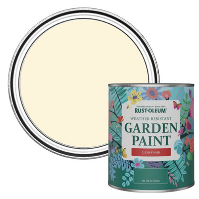 Rust-Oleum Clotted Cream Gloss Garden Paint 750Ml from B&Q