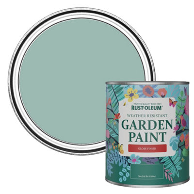 Rust-Oleum Coastal Blue Gloss Garden Paint 750Ml from B&Q