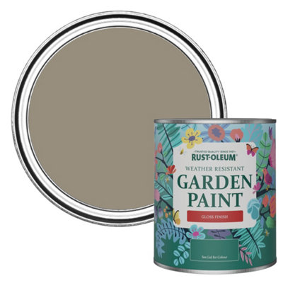 Rust-Oleum Cocoa Gloss Garden Paint 750Ml from B&Q
