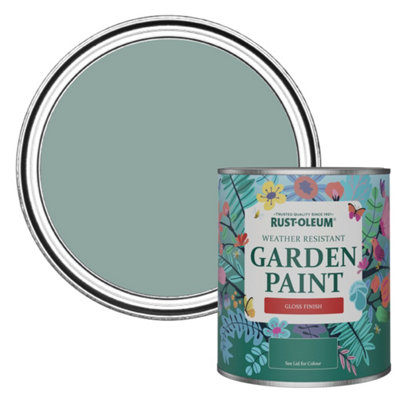 Rust-Oleum Gresham Blue Gloss Garden Paint 750Ml from B&Q