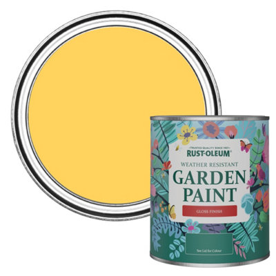 Rust-Oleum Lemon Jelly Gloss Garden Paint 750Ml from B&Q