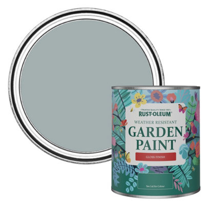 Rust-Oleum Mineral Grey Gloss Garden Paint 750Ml from B&Q