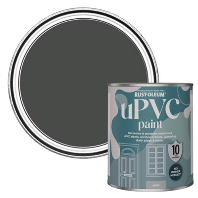 Rust-Oleum After Dinner Satin Upvc Paint 750Ml from B&Q