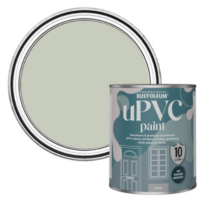 Rust-Oleum Aloe Satin Upvc Paint 750Ml from B&Q