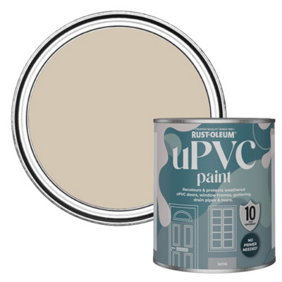 Rust-Oleum Butterscotch Satin Upvc Paint 750Ml from B&Q