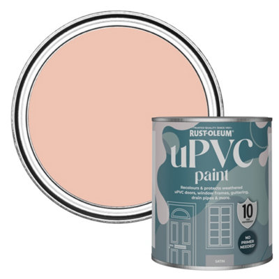 Rust-Oleum Coral Satin Upvc Paint 750Ml from B&Q