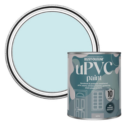 Rust-Oleum Duck Egg Satin Upvc Paint 750Ml from B&Q