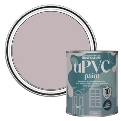 Rust-Oleum Lilac Wine Satin Upvc Paint 750Ml from B&Q