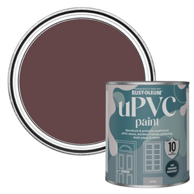 Rust-Oleum Mulberry Street Satin Upvc Paint 750Ml from B&Q