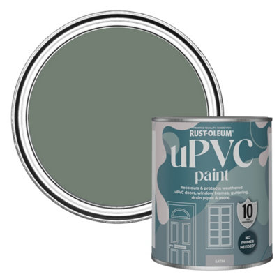 Rust-Oleum Serenity Satin Upvc Paint 750Ml from B&Q
