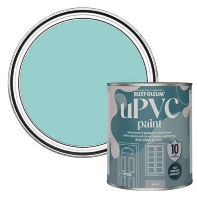 Rust-Oleum Teal Satin Upvc Paint 750Ml from B&Q