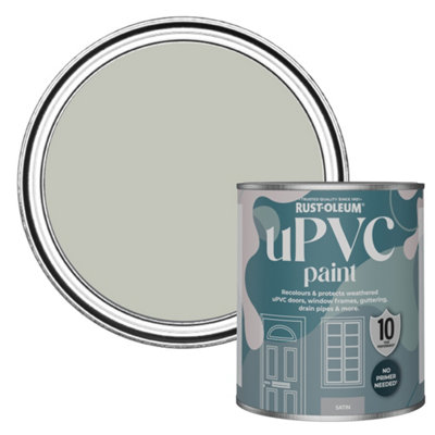 Rust-Oleum Tyne Fog Satin Upvc Paint 750Ml from B&Q