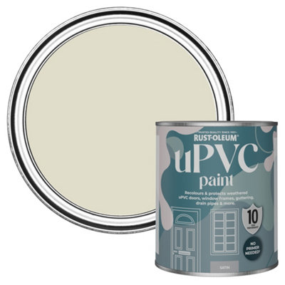 Rust-Oleum Relaxed Oats Satin Upvc Paint 750Ml from B&Q